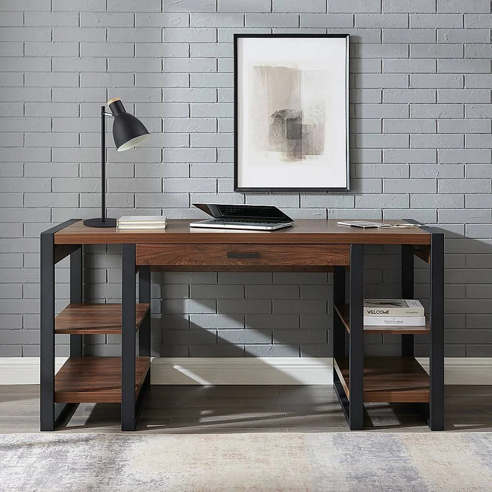 Dark Walnut Computer Desk B907978