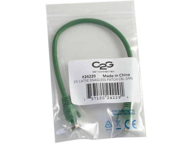 10ft Cat5e Snagless Patch Cable Green Z348042