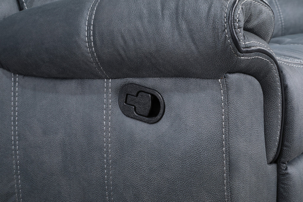 Gray Velvet Sectional Sofa W887