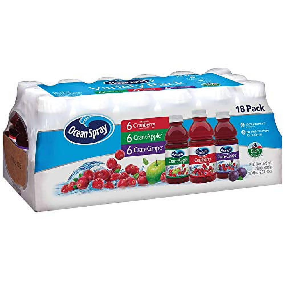 Ocean Spray Juice Drink Variety Pack (10 oz, 18 pk.) (Pack of 2) W8157