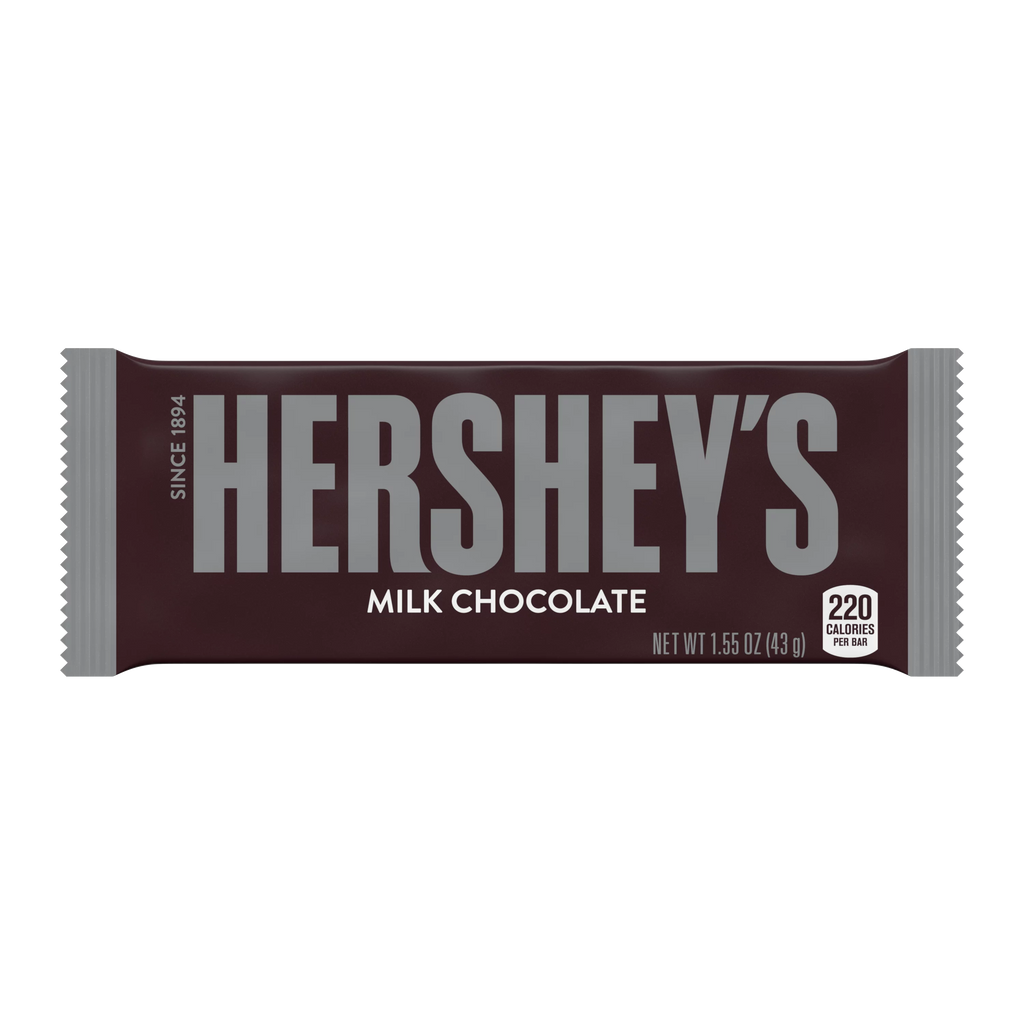 Milk Chocolate Assortment Candy Bars, Individually Wrapped, 45 oz, 30 Piece W76112