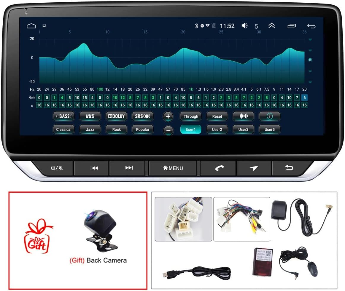 10.25inch Touch Screen in-Dash Navigation System with Wireless Carplay Android Auto N77609