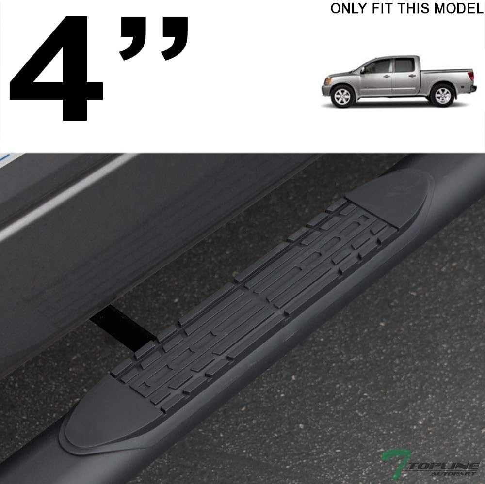 Oval Matte Black Side Step Nerf Bars Running Boards O319052