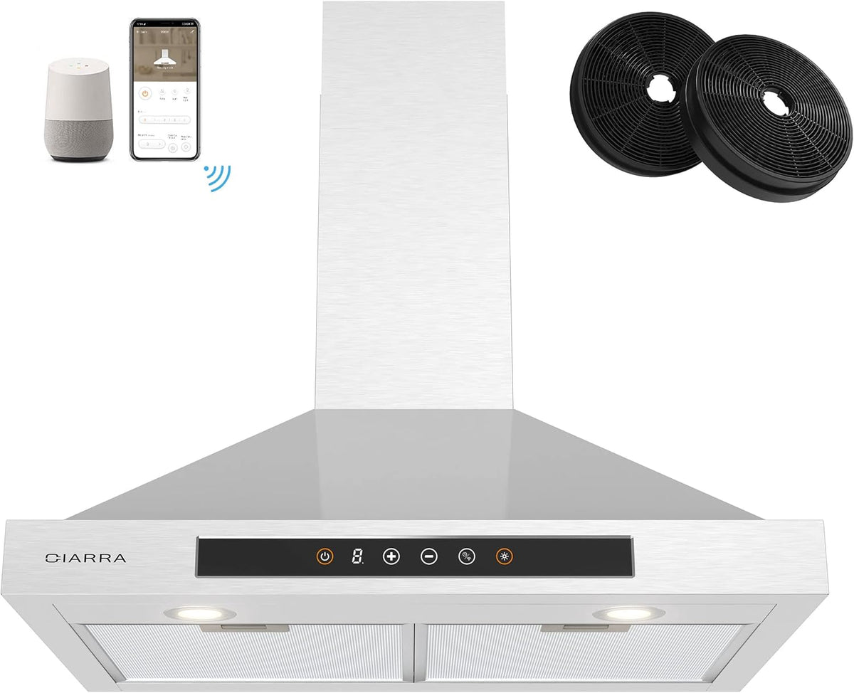 30 inch 450 CFM Stainless Steel Wall Mount Range Hood Vent M923852