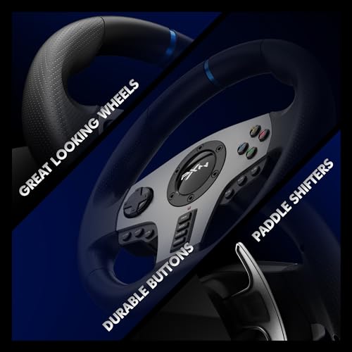 Racing Wheel with Shifter and Pedal for PS4, PC, PS3, Xbox U75976