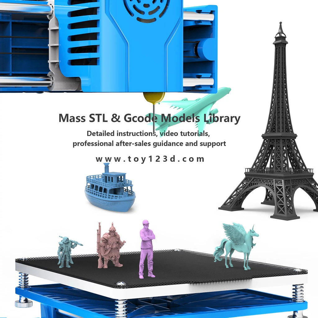 Mini 3D Printer, 100x100x100mm Print Size V916601