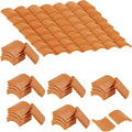 Red Miniature Roof Tiles Model Set F60957