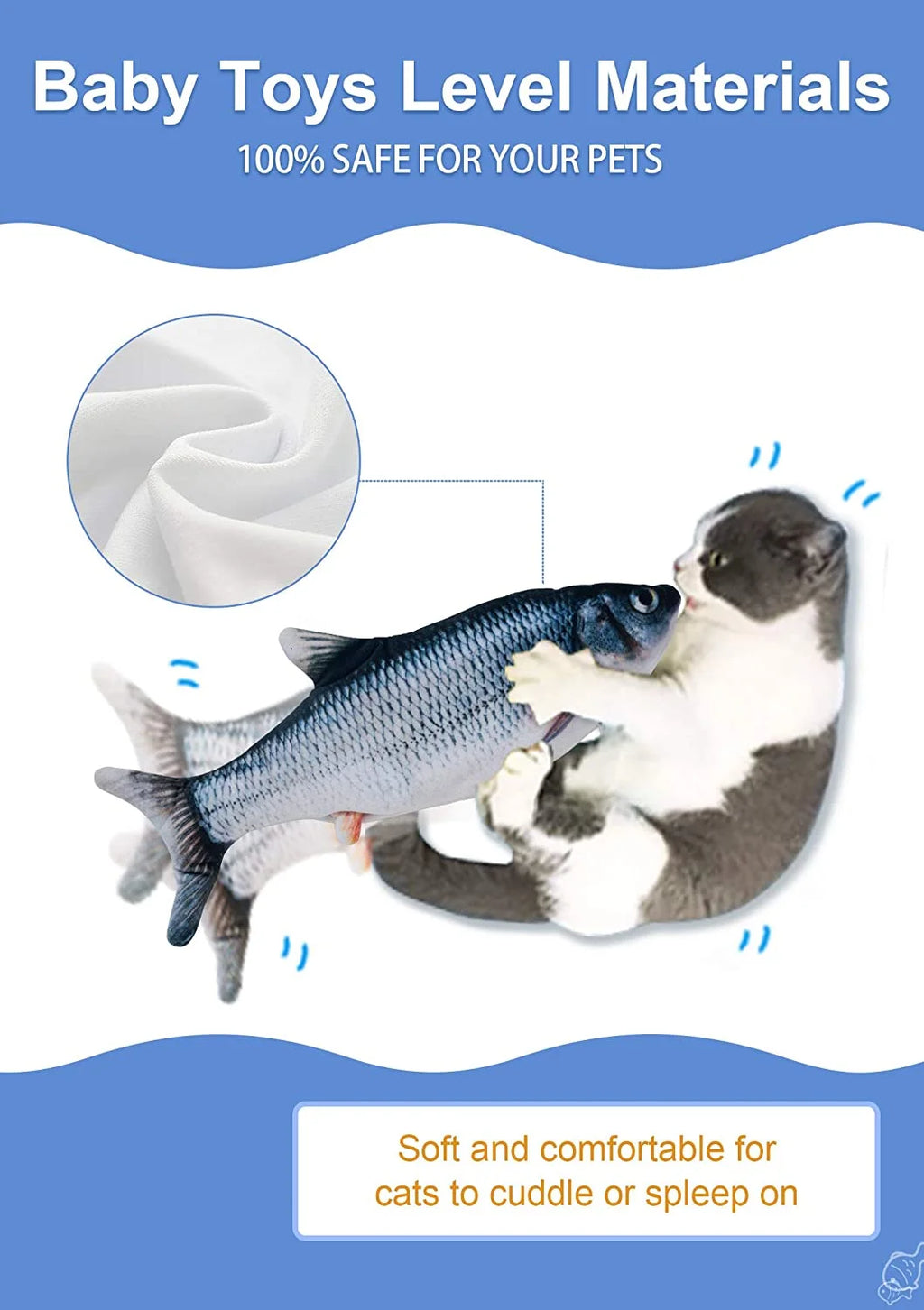 Electric Flopping Fish Cat Toy R42994