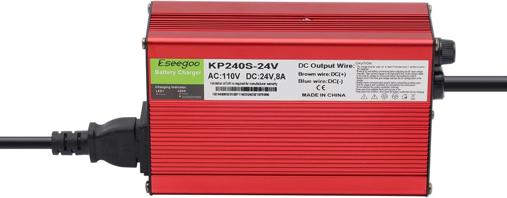 24V 8A Battery Charger with 3-Pin XLR Connector W3939