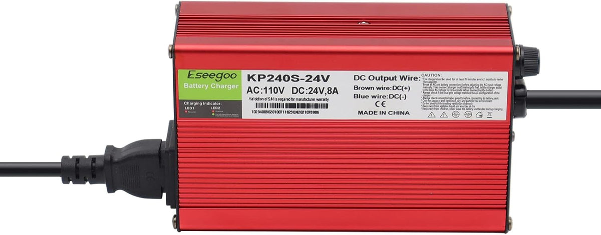 24V 8A Battery Charger with 3-Pin XLR Connector W3939