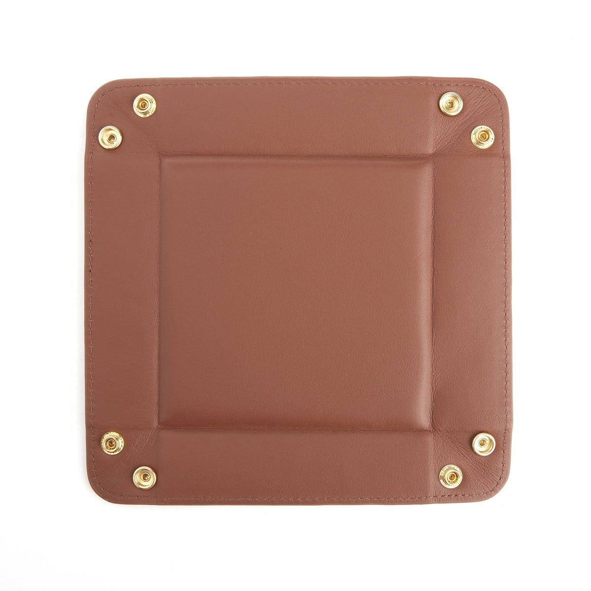Orange Leather Valet Tray Z8064