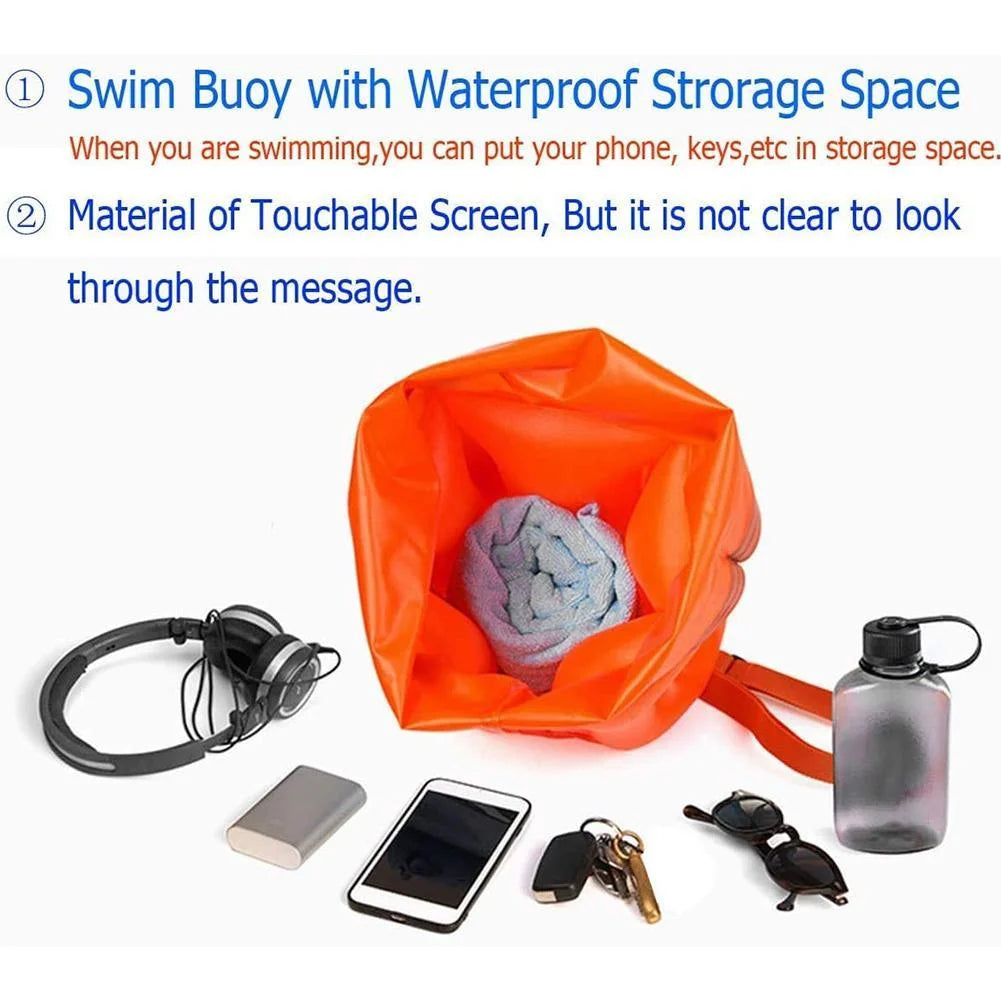 Swimming Storage Floats PVC Inflatable Bag Waterproof Storage X8443