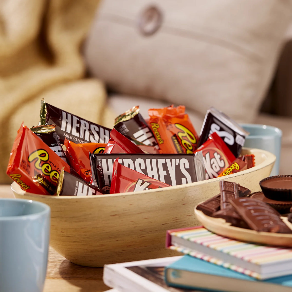 Milk Chocolate Assortment Candy Bars, Individually Wrapped, 45 oz, 30 Piece W76112