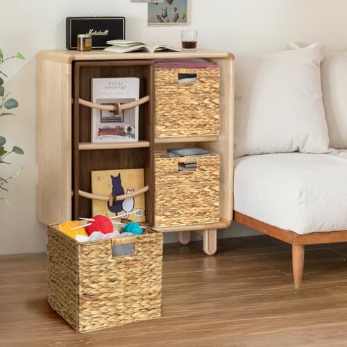 Natural Wicker Storage Cubes with Handles E204