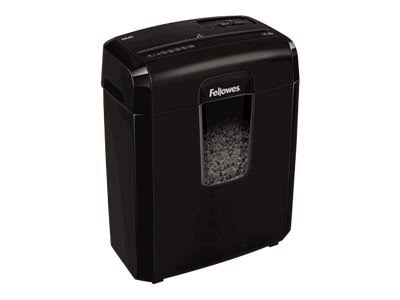 Black 8 Sheet Capacity MicroCut Shredder with Wastebasket P527