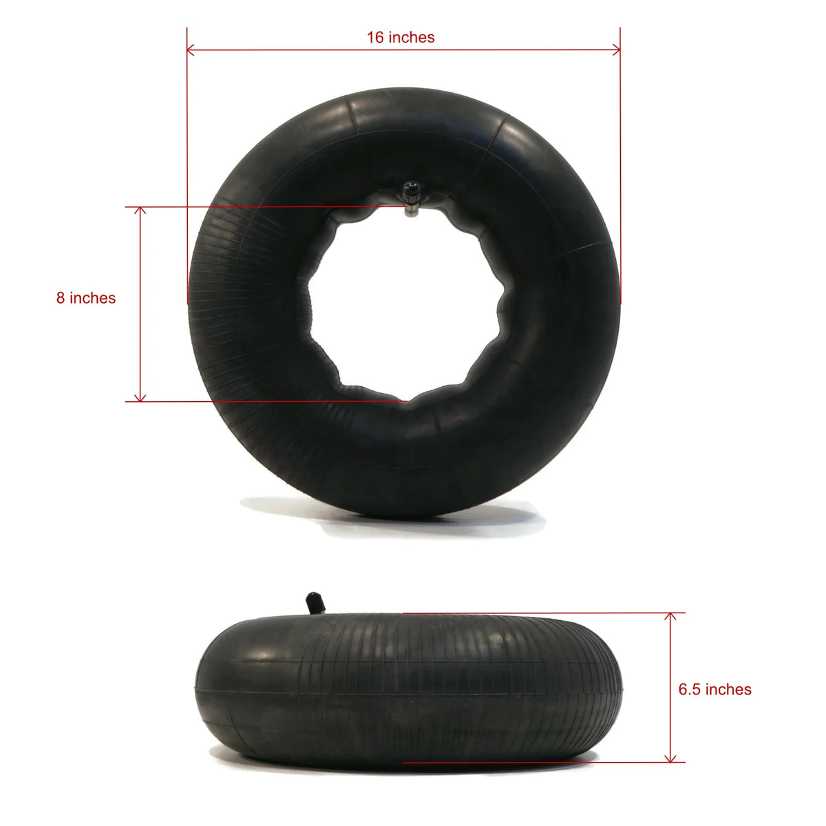 Tire Inner Tube 16x6.50x8 TR13 Straight Valve Stem J67205
