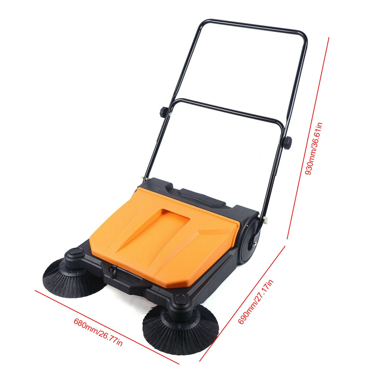 26 Inch Industrial Manual Push Floor Sweeper I63352