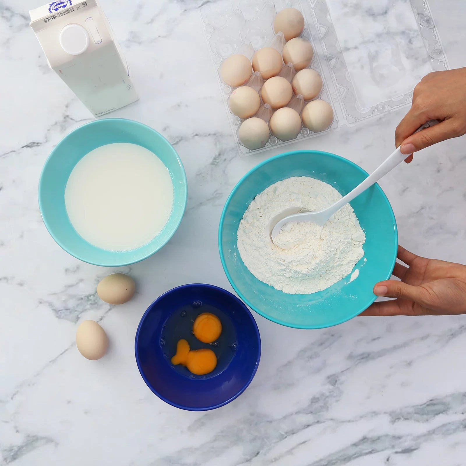 3-Piece Melamine Mixing Bowl Set with Lids Z4685