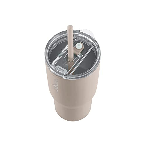 34 oz Vacuum Insulated Stainless Steel Tumbler with Lid and Straw B85418