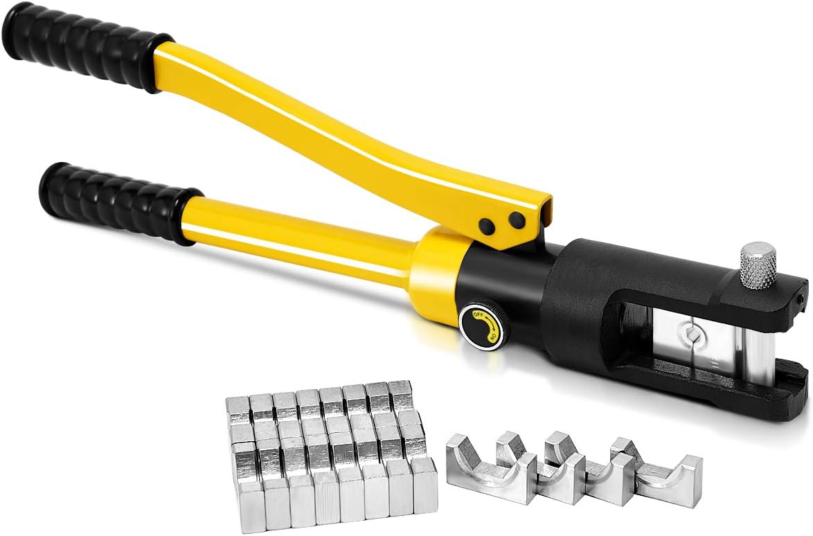 16 Ton Hydraulic Wire Crimper with 11 Dies R873