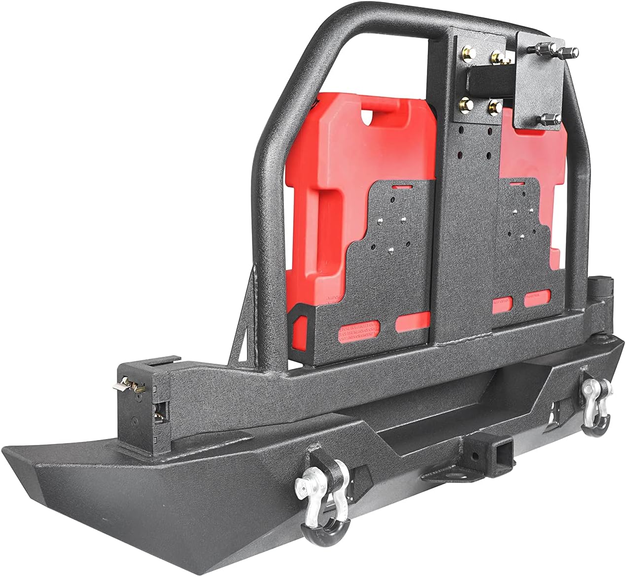 Steel Rear Bumper with Spare Tire Carrier & Hitch Receiver D612
