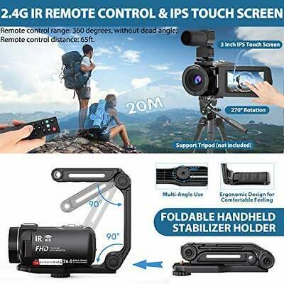 WiFi Vlogging Camera 3x22 IPS Touch Screen Night Vision Ultra HD 1080p 30fps 26MP V77031