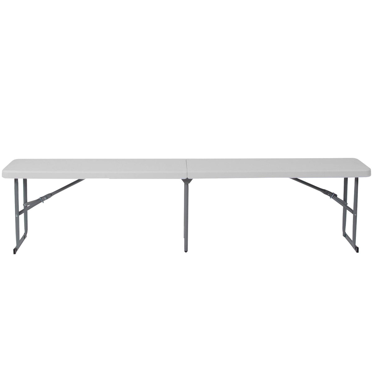 10.25 x 71 Inch Granite White Plastic Bench with Carrying Handle Q39863