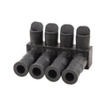 Submersible Pedestal Connector, 4 Ports, Black, Pack of 2 G763569