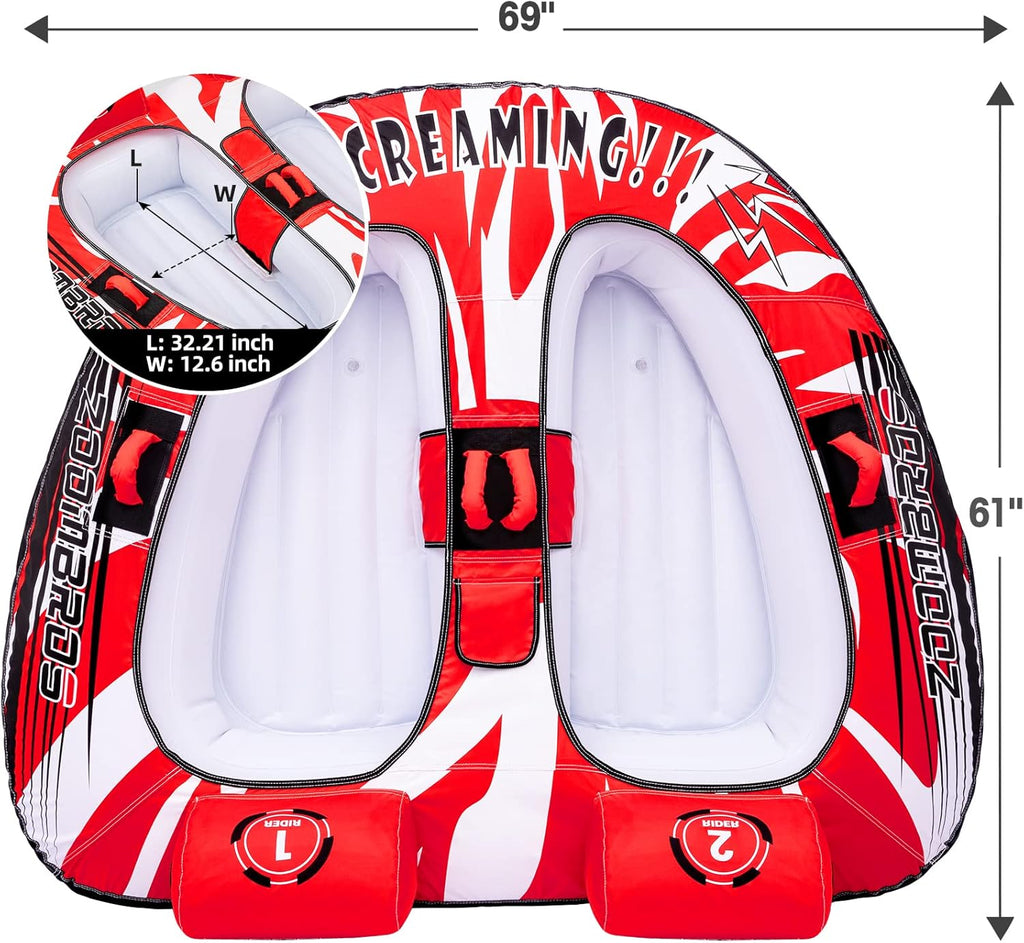 2 Person Towable Inflatable Boat Tube F84708