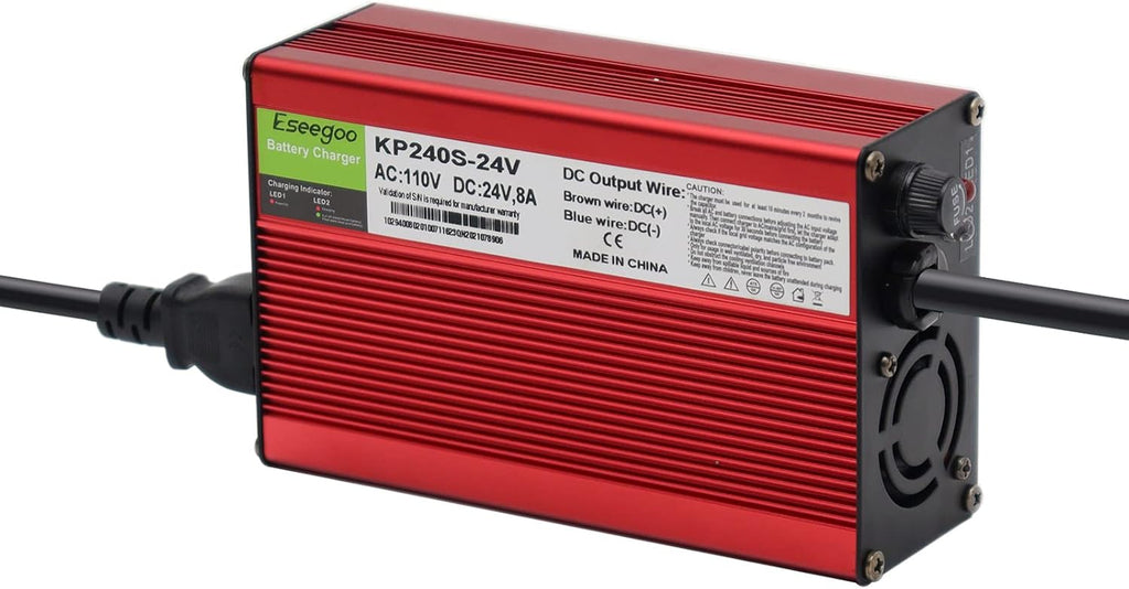24V 8A Battery Charger with 3-Pin XLR Connector W3939