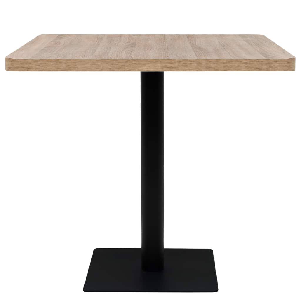 Oak Color MDF and Steel Bistro Table H78429