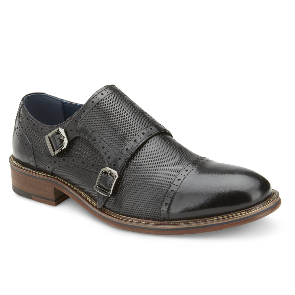 Men's Monk Strap Shoes Black A684634