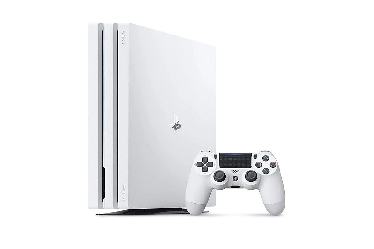 PlayStation 4 500GB Matte White Gaming Console with 2 Controller O750133