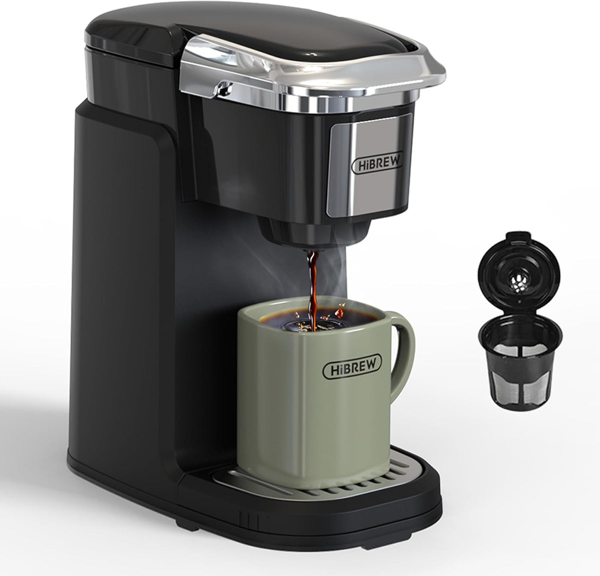 Single Serve Coffee Maker, Black W868