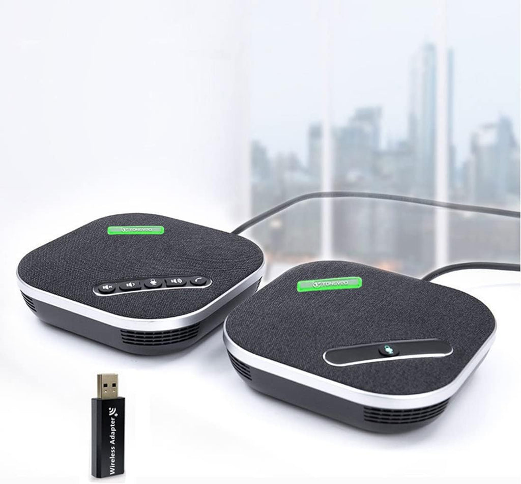 Wireless Speakerphone Conference Speaker with Expandable Microphone A4924