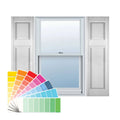 12 inch x 78 inch Paintable Vinyl Raised Panel Shutters J1385