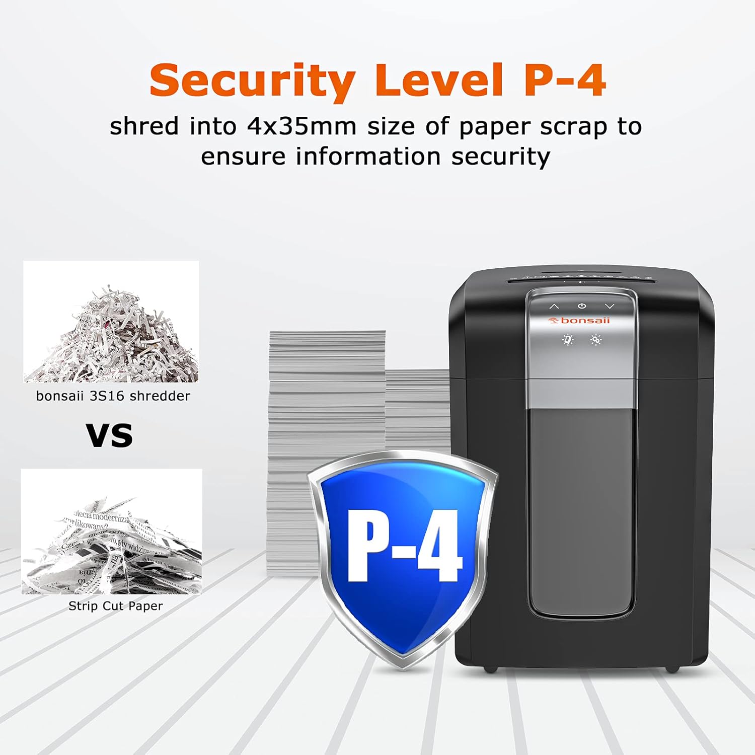 18 Sheet Cross-Cut Paper Shredder with 7.9 Gallons Pullout Wastebasket E992340