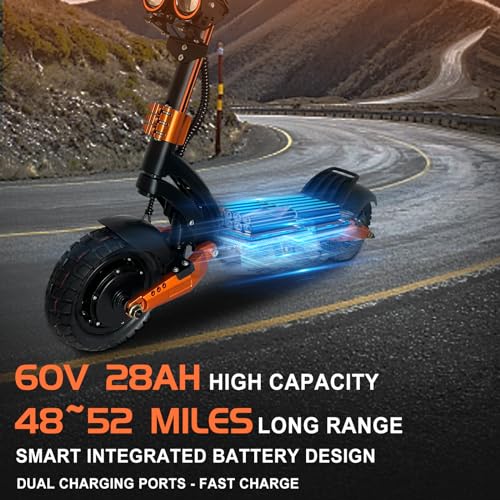3000W Dual Motors Electric Scooter with Seat C9326