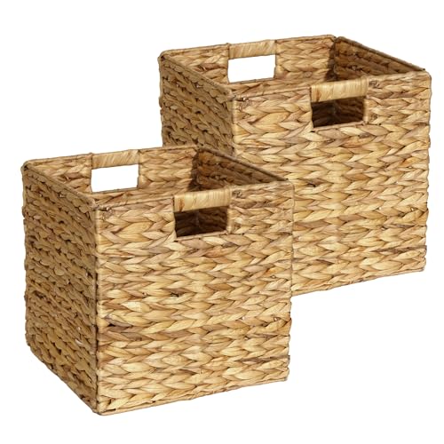 Natural Wicker Storage Cubes with Handles E204
