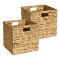 Natural Wicker Storage Cubes with Handles E204