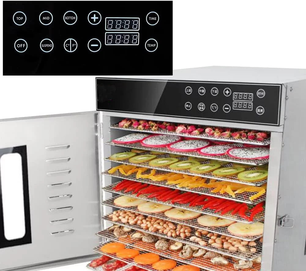 Heavy Duty 30 tray Commercial Industrial Food Dehydrator 208-240v SS Z14817