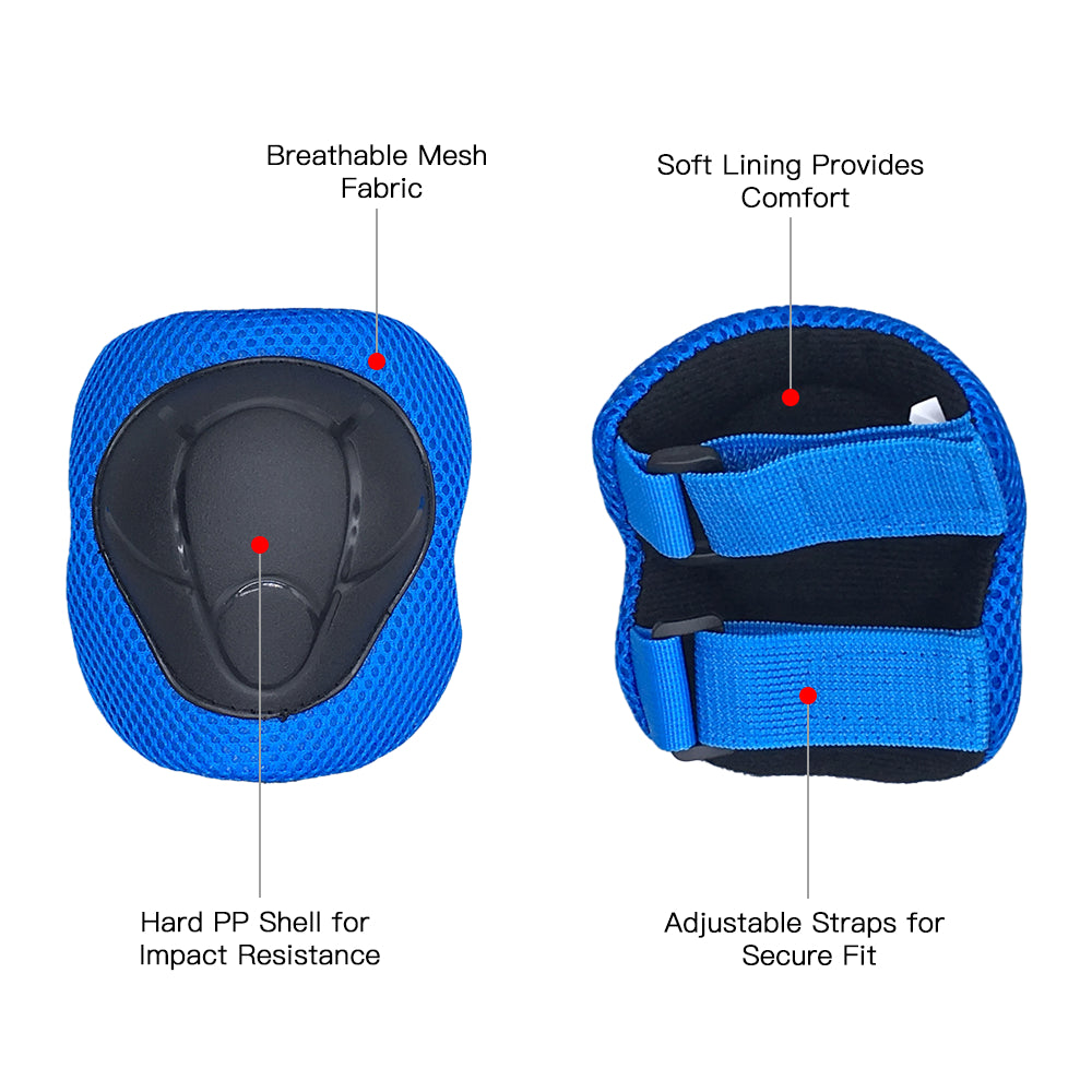 Kids Safety Helmet and Knee and Elbow Pad Set D6280