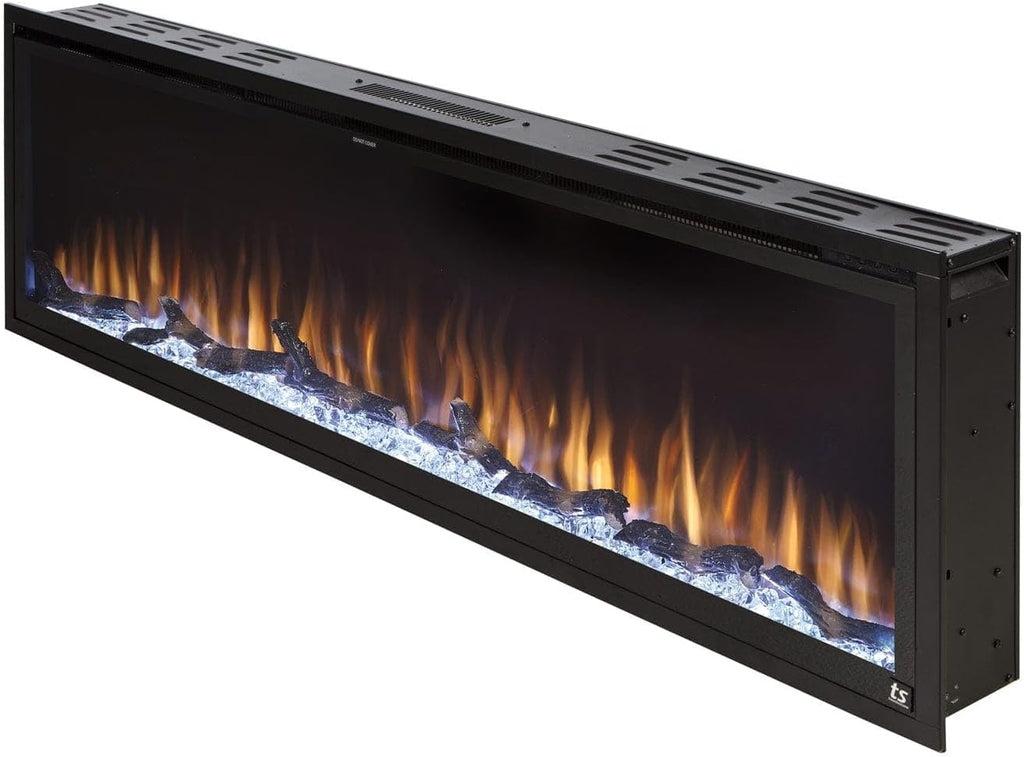 60 Inch Smart Electric Fireplace and 72 Inch Espresso Wood Mantel K207416