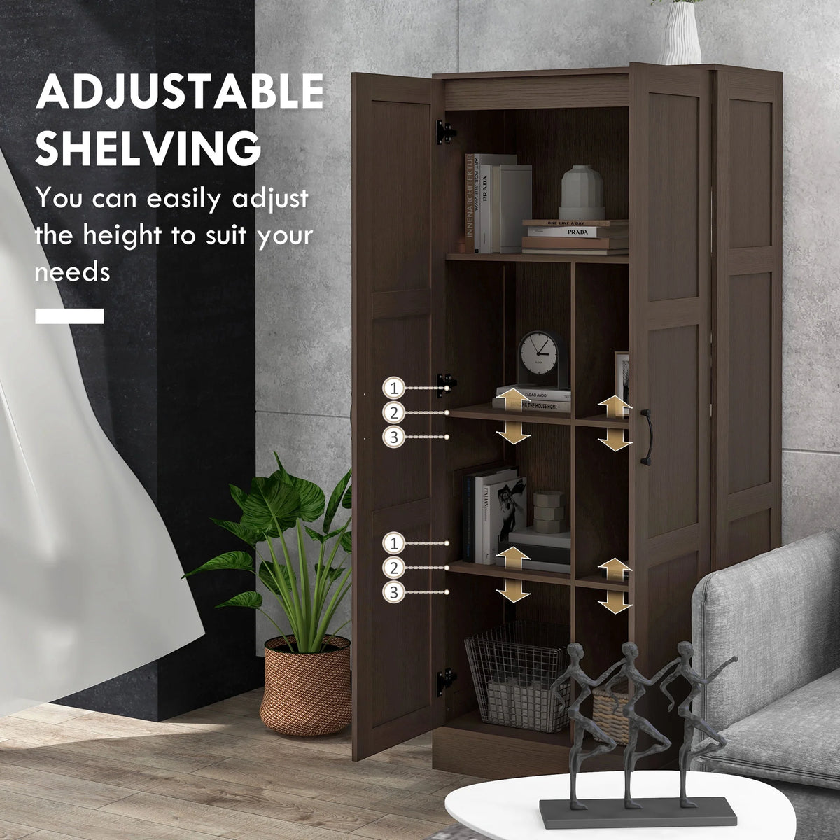 Storage Cabinet with Storage Shelves U3552