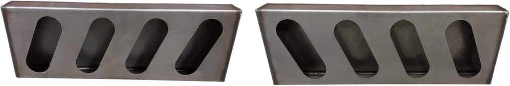 Quadruple Oval Slanted Steel Light Box, 6 Oval Lights, 1 Pair I162155