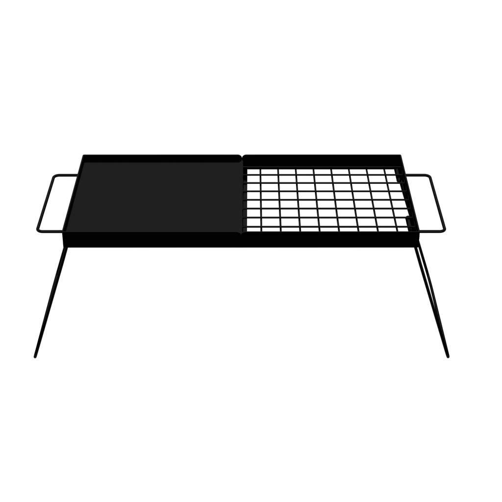 Folding Campfire Grill with Steel Mesh Grate U762