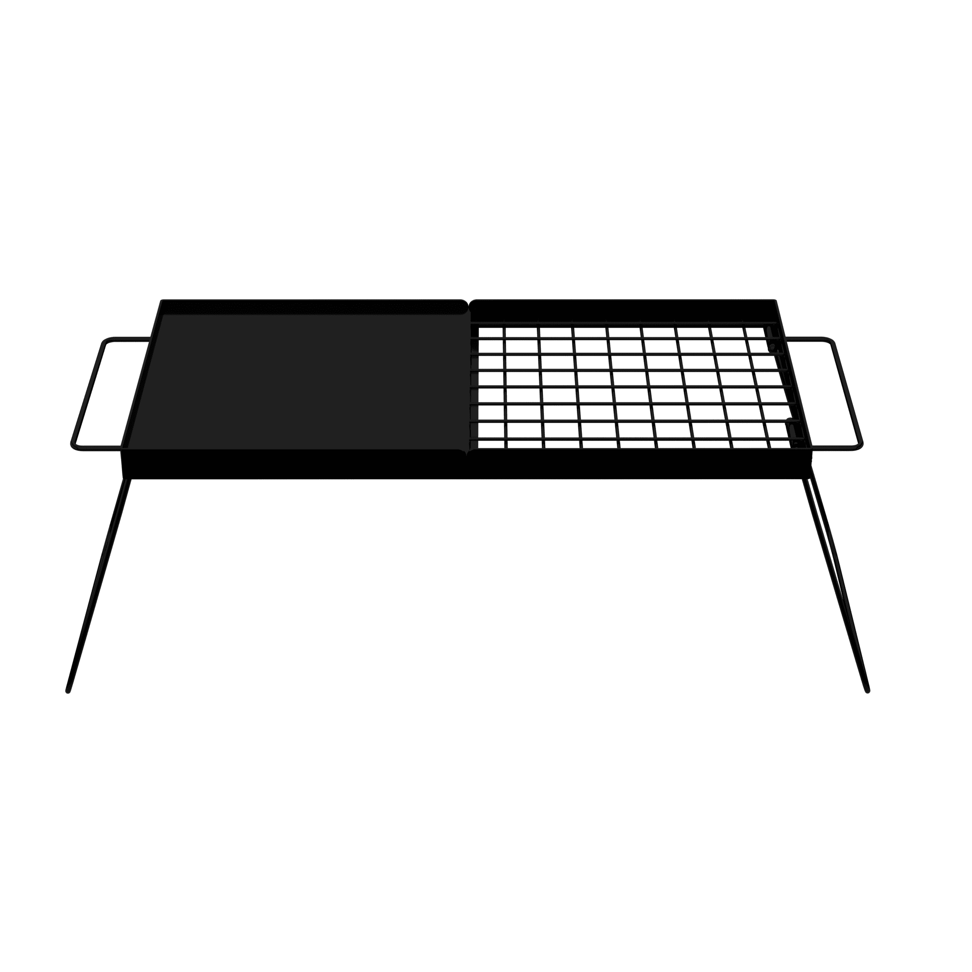 Folding Campfire Grill with Steel Mesh Grate U762