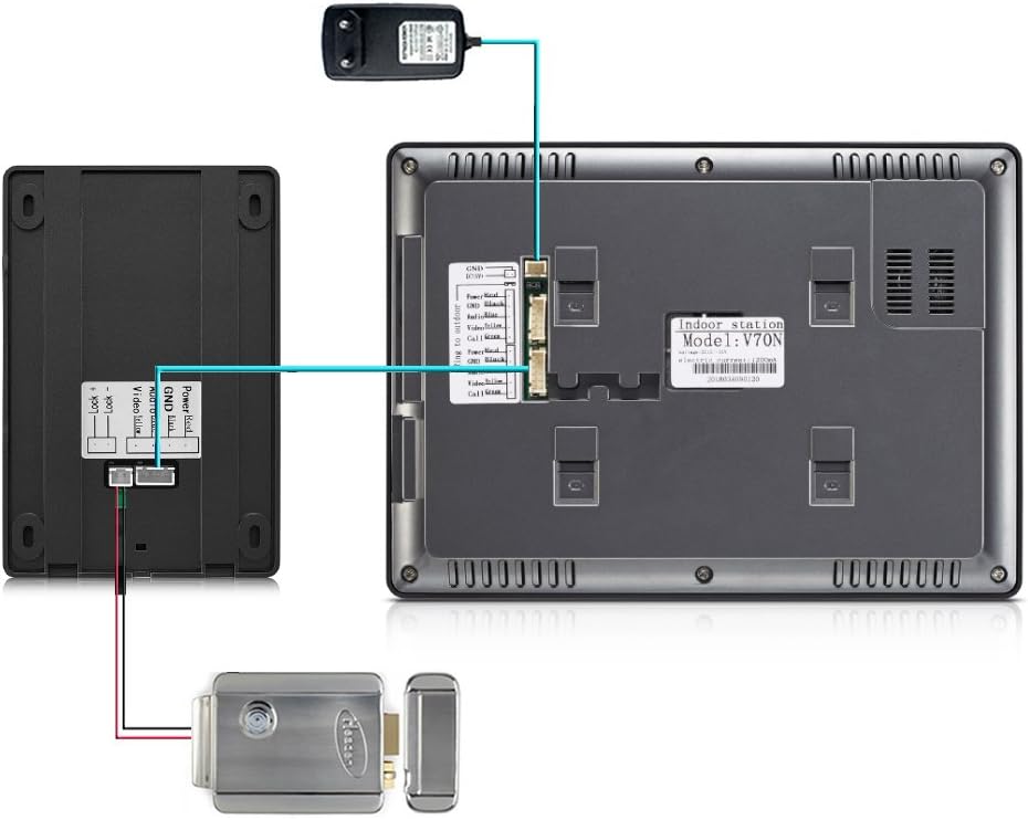 Wired 7 Inches Monitor Video Doorbell System M4154