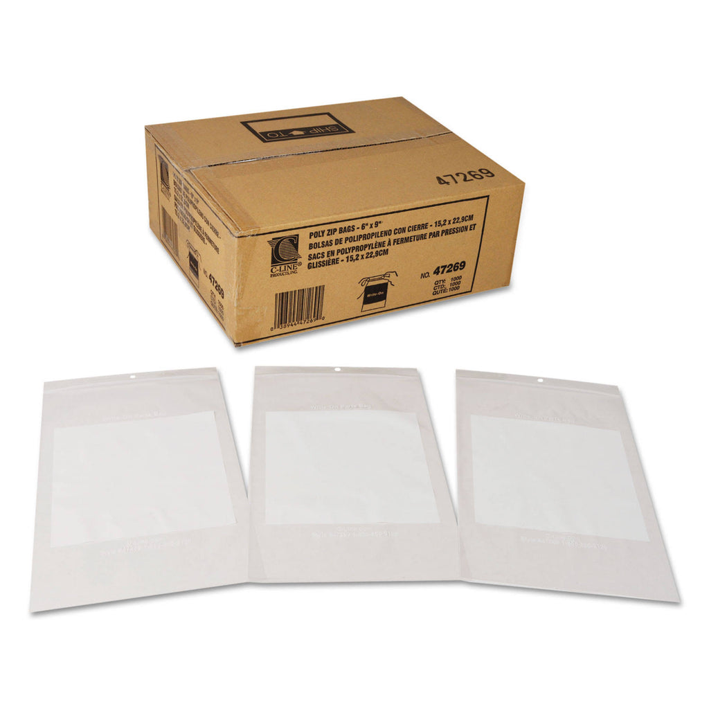 Clear Poly Small Parts Bags 6 x 9 1000/Carton L717399