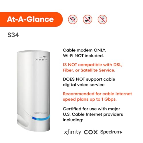 Cable Modem DOCSIS 3.1 2.5 Gbps U66380